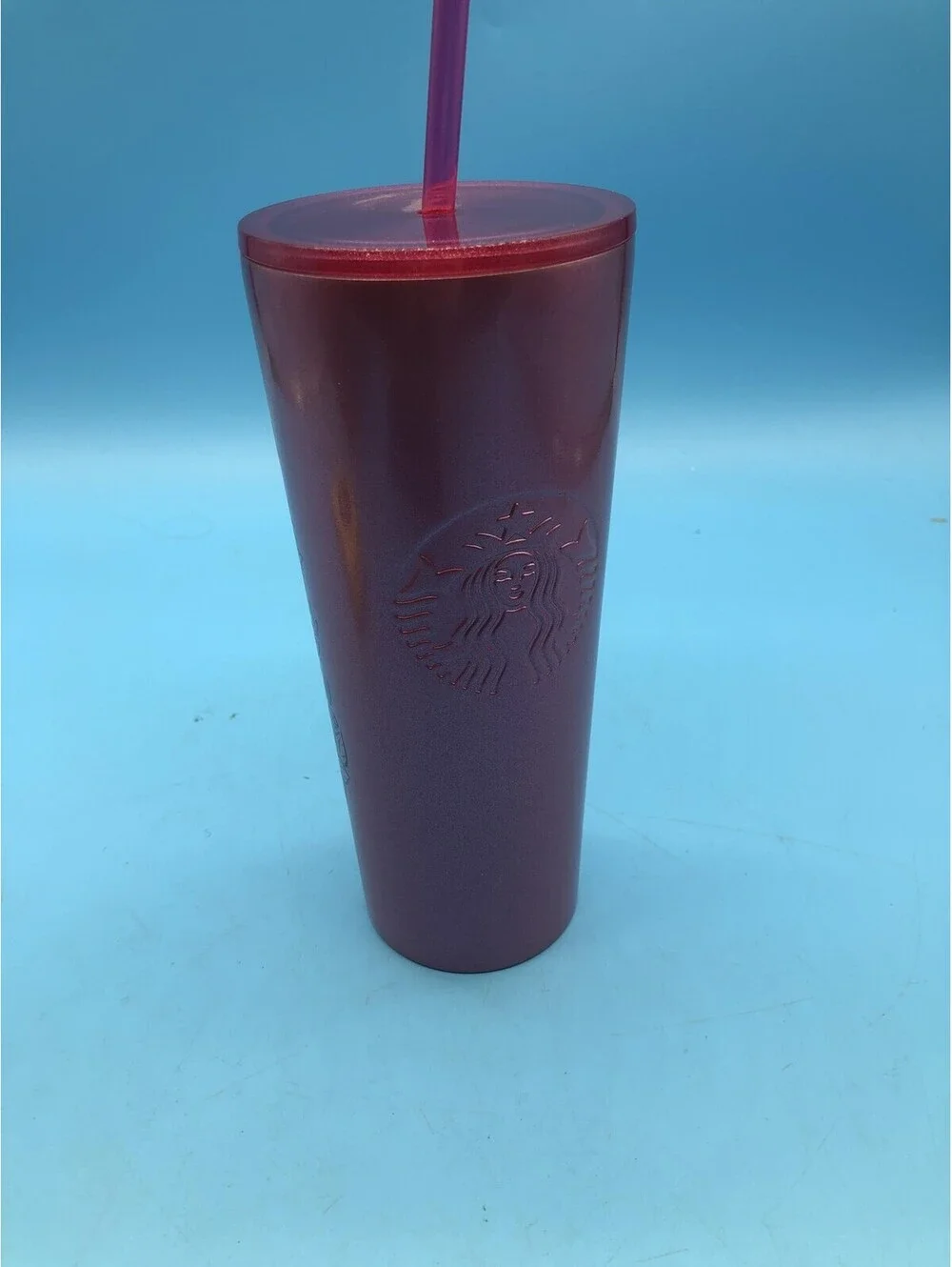 Starbucks Disney Hollywood Studios Tumbler Travel Pink Stainless Steel Straw Lid